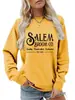 Sudadera de Otoño para Mujer Salim Estampado de Escoba Pullover Holgada Cuello Redondo Manga Larga Sudadera Casual 10