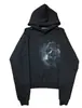 Estilo Urbano Americano Corte Limpio Color Sólido Simple Unisex Gris-Negro Clásico Casual Versátil Nicho Sudadera