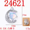 Colgante Dulce Fresco Luna Estrella Alrededor de Planeta Joyería Hecha a Mano DIY Pulsera Collar Pendientes Material Accesorios