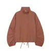 Nueva chaqueta casual de moda otoñal para mujer, de un solo botón, cuello alto, manga larga, versátil para comercio exterior transfronterizo