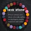 Venta Directa Transfronteriza Pulsera Bohemia con Cuentas Versátil Colorida Pulsera de Piedra Volcánica para Mujeres En Stock Al Por Mayor