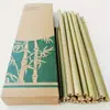 10 Canudos Reutilizáveis 20CM Feitos de Bambu +1 Escova