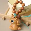 Tuya DIY Estrella Asa Maceta Colgante para Teléfono Móvil Libro Sándalo Verde Juguete Calabaza Dedo Trenzado a Mano Colgante Suave Joyería