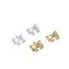 Fio de Ouro 14K Preenchido Preserva Cor Furo para Fio Pingente Gravata Borboleta Estéreo Acessório de Fio Artesanal DIY Material