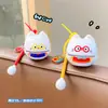 Pez de Madera Pequeño de Dibujos Animados Tiempo Retro Gatito Vintage Pez de Madera Lindo Portátil Alivio del Estrés Oficina Meditación Adorno Juguete