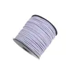 Cordón de Cuero Terciopelo Coreano 2mm Multicolor para Manualidades Cordón de Piel de Ciervo Terciopelo Doble Cara Pulsera Trenzada Cordón para Collar Gamuza Terciopelo Empaque en Caja de Regalo