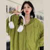 [en stock] Abrigo Cortavientos para Mujer Verano Nuevo Estilo Perezoso Holgado Ropa Exterior Ligero Transpirable Cárdigan Cortavientos