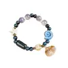 Jingdezhen Verão Fresco Estilo Oceano Nicho Cerâmica Contas Pulseira Joia Simples Versátil Clareamento Temperamento Pulseira Atacado