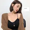 Collar con Retrato de Moneda de Oro 2026 para Mujer, Cadena Larga para Suéter, Accesorio Vintage de Moda, Venta al por Mayor de Joyería Pequeña, Transfronterizo Europeo y Americano