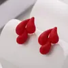 Pendientes Acrílicos Europeos y Americanos Transfronterizos con Forma de Gota, Pendientes Personalizados Sencillos de Colores Caramelo, Pendientes de Moda Dopamina para Primavera y Verano