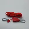 Corda de içamento, esticador de corda, corda elástica de barraca, polia metálica de camping, corda de barraca, corda à prova de vento para extensão de toldo