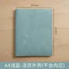 Capa de Fichário A4 em Couro Macio com Clip de Quatro Furos, Logo Personalizável, Fichário com Armazenamento Ampliado, Destacável