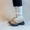 Versão Peluda Sapatos de Algodão Espessos e Quentes com Forro de Lã para Mulheres Retro Bico Redondo Slip-On Sapatinhos de Couro Sapatos Peludos de Solado Grosso Mocassins