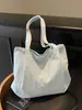 Bolsa Feminina de Ombro Único 2026 Nova Verão Grande Capacidade Bolsa de Lona Estilo Coreano Estilo Preguiçoso Bolsa Tote para Trabalho e Dia a Dia
