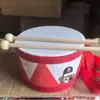Brinquedo de Tambor para Bebê Percussão Musical Instrumento Orff para Crianças Tambor de Mão para Bebês Tambor de Chão Coreano Tambor Infantil