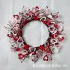 Corona en Forma de Corazón para San Valentín Transfronteriza Fruta de la Fortuna Fruta Roja Flor Artificial Flor de Simulación Decoración Floral Sala de Estar Mesa de Comedor Flor Flor Hogar