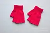 Guantes de Invierno Cálidos de Punto Acrílico para Adultos, Medio Dedo, Estudiante, Ciclismo, a Prueba de Frío, Medio sin Dedos