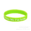 Pulseira de Silicone para Festival Irlandês Pulseira de Pulso para o Dia de São Patrício Presente de Feriado Impermeável Trevo Essencial para Festa