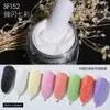 Celebridad de Internet Manicura de Lana en Polvo Polvo de Azúcar Polvo de Azúcar Polvo de Brillo Negro Estrellado Polvo de Edelweiss Polvo de Copo de Nieve Decoraciones para Uñas