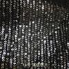 Tela de Lentejuelas Rectas de 3 mm Raya Vertical Malla Elástica Tela Bordada con Cuentas T-Mesa Vestido Vestido de Novia Tela de Lentejuelas