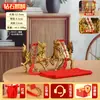 Venta al por mayor de fábrica Latón Diamante Qilin Calabaza Exquisito Fuego Qilin Hogar Empresa Artesanías Adornos Adornos