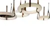 Lámpara de araña para dormitorio estilo crema, diseño minimalista francés, mármol artificial, forma circular creativa, adecuada para dormitorio principal y comedor, lámpara colgante protectora para los ojos 79H hierro