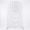 Tela de Fondo de Arco en U Spandex Elástico Plegado Cubierta de Arco Celebración de Boda Ceremonia al Aire Libre Decoración de Fiesta Tela de Cubierta