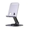 Suporte de Mesa de Metal para Celular 360º Rotativo de Alta Qualidade, Suporte Preguiçoso de Mesa Universal Dobrável para Assistir a Shows e Transmissões ao Vivo.