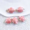 Tortuga esmaltada tortuga pequeña cerámica cuentas sueltas con cuentas DIY dibujos animados pulsera colgante collar accesorios al por mayor