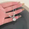 Colar de Pérolas de Pedra da Lua Feminino Ins Tendência Acessórios de Luxo Acessível Nicho Acessórios de Ponta Popular Corrente para Clavícula Melhor Amiga