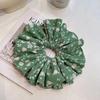 Banda para el cabello de tela con diseño floral, plisada de alta fijación, dulce anillo para el intestino grueso, accesorios para el cabello, mona, celebridad de Internet, serie del mismo estilo, banda de goma Super Fairy