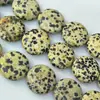 20mm Danés Gran Perro Piel Piedra Piedra Natural Redonda Doble Arco Superficie Disco Redondo Cuentas 20 Piezas/Pieza