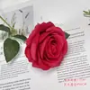Rosa Simulação Haste Única Multi-cabeça Toque Real Rosa Casamento Flor Simulação Ornamento Sala de Estar Fotografia Flor Artificial Flor de Seda Atacado