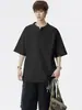 Camisa Polo de Verano para Hombre Enbu 7A Antibacteriana Talla Grande Estilo Coreano Suelta Camiseta de Manga Corta para Joven