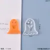 Molde de Resina de Cristal DIY Papoula Série de Pingentes Divertidos de Halloween Abóbora Fantasma Etiqueta Molde de Silicone
