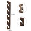 Suporte de Madeira Maciça para Armazenamento de Chapéus Boné de Beisebol Boné com Aba Parede de Entrada Pendurado Suporte para Chapéus Multicamadas Suporte Simples para Exposição de Chapéus
