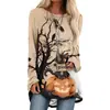 Moda Venda Quente Impressão Digital 3D Gola Redonda Manga Longa Europeu Americano Solto Casual POD Personalizado Top Camiseta