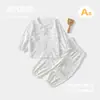 Nuevo Conjunto de Primavera y Verano para Bebé Niña, Pijama Elegante de Dos Piezas, Ropa de Casa de Manga Larga para Niños, Ropa de Verano para Aire Acondicionado