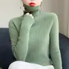 Ropa Casual Nueva para Mujer Tejidos Suéter Suéter de Punto para Mujer Transfronterizo Suéter de Capa Base Larga Manga Larga de Otoño para Mujer