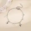 Pulseira de Estrela Quatro Homens com Borla de Zircônia Brilhante Design Simples Mori Estudante Diário Diamante Flash Tamanho Pulseira de Estrela