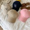 Gorra de Béisbol Coreana de Copa Blanda con Letras Bordadas para Mujer Nueva Reductora de Edad Cara Pequeña Combinable Parasol Casual de Algodón para Hombre