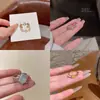 Anel de Dedo Indicador Estilo Coreano Versátil Estilo Indiferente 2026 Novo Anel Simples Aberto Ajustável para Mulheres Anel de Banda Lisa Levemente Luxuoso Gentil