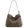 Bolso Bandolera Versátil de Cuero para Mujer, Estilo Nuevo, Gran Capacidad, Simple, de Moda, para el Viaje al Trabajo, Bolso de Mano Esmerilado 2026