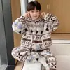 Ropa de estar para niños con cuello alto de invierno, cierre de cremallera, forro polar de coral, cárdigan de manga larga, pijama cálido, nuevo estilo otoño/invierno para adolescentes