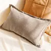 Almofada Cor Creme Sofá Manta Sala de Estar Quarto Mesinha de Cabeceira Janela de Canto Almofada Decorativa Capa de Almofada para Suporte Lombar