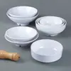 Tazón Roscado de Melamina, Tazón para Sopa y Fideos, Tazón Comercial Imitación Porcelana para Arroz y Fideos, Tazón para Wontons, Tazón para Sopa Picante, Tazón para Leche de Soya, Vajilla para Cafetería