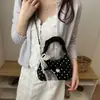 Bolsa de Nube con Lunares Dulces para Mujer 2026 Nuevo Estilo Bolso Cruzado con Cadena Bolso Pequeño Plegado de Moda Bolso de Hombro Versátil