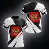 Camiseta masculina redonda de manga curta impressa em 3D transfronteiriça
