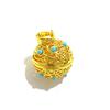 Pingente Sachê Cloisonne Cor Pingente Cobre Vazado Abrível Pingente Bola Sachê Pingente Pílulas Sino Palaciano Acessórios de Joalheria Antiga
