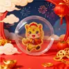 Oro Puro 999 Caballo del Zodiaco Estilo Chino Imán de Metal Personalizado para Refrigerador Pegatina para Teléfono Pegatinas de Dibujos Animados Manualidades